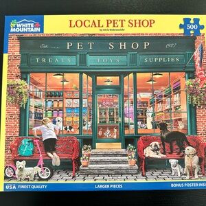 White Mountain Local Pet Shop Puzzle - Colorful Design